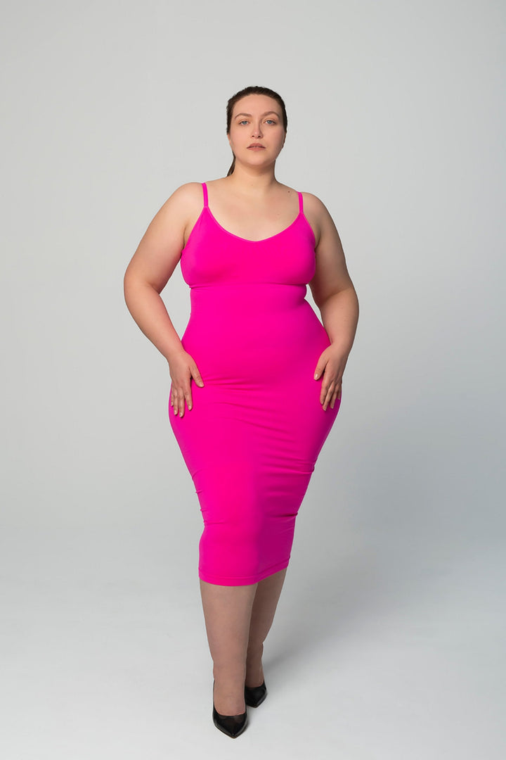 Shapewear Dress Maxi V-neck Sleeveless