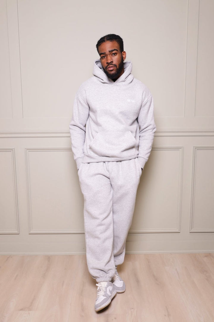 Heavy Gray Hoodie Jogger Set - Unisex