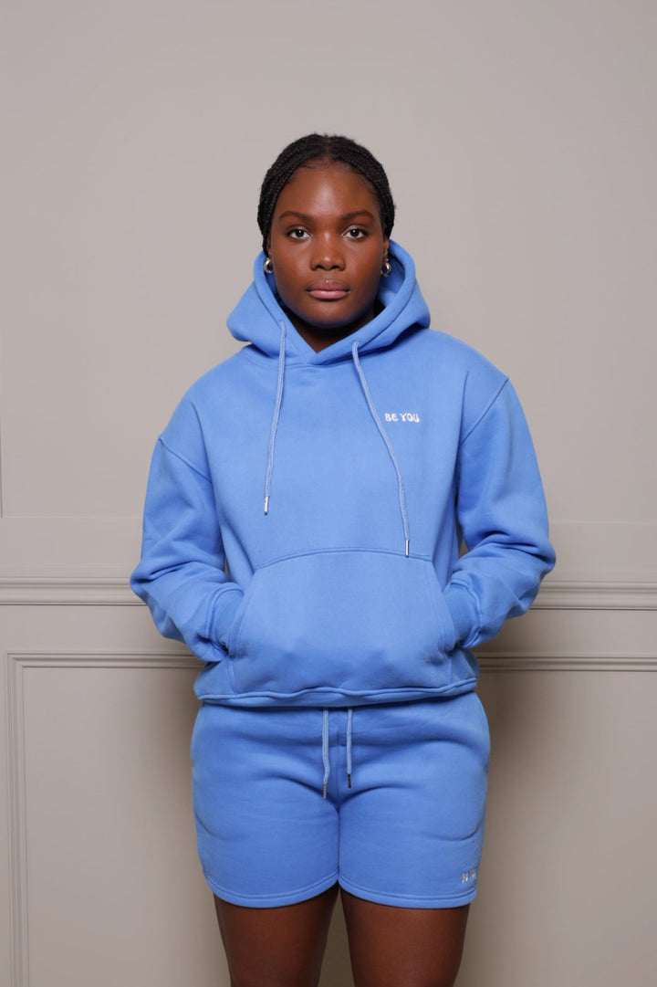 Short/Hoodie set Heavy Light blue